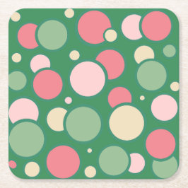 Porta-copo De Papel Quadrado Montanha de Bolhas Cor-de-Rosa