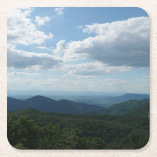 Porta-copo De Papel Quadrado Montanhas Appalachian II Shenandoah