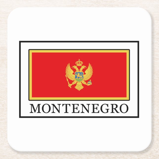 Porta-copo De Papel Quadrado Montenegro (Frente)