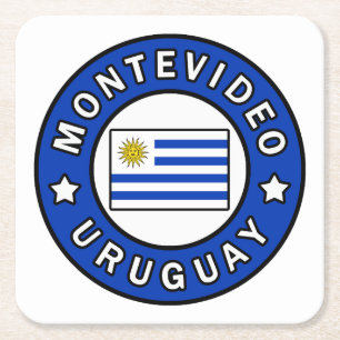 Porta-copo De Papel Quadrado Montevidéu Uruguai
