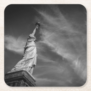 Porta-copo De Papel Quadrado Monumentos Estátua da Liberdade Manhattan NYC