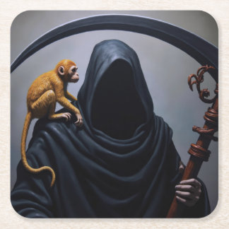 Porta-copo De Papel Quadrado Morte com um Ape