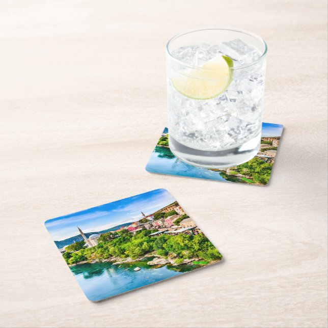 Porta-copo De Papel Quadrado Mostar Bósnia e Herzegovina (Insitu)