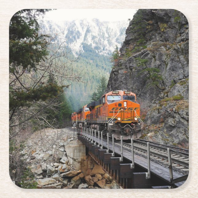 Porta-copo De Papel Quadrado Motor diesel clássico (Frente)