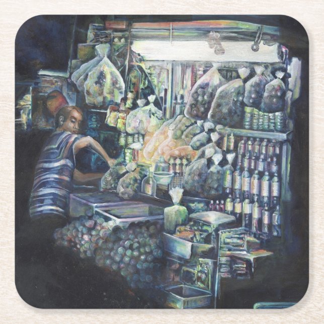 Porta-copo De Papel Quadrado Movimentou a meta, Cingapura (Frente)