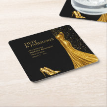 Mulher Elegante Fabulosa Vestido Dourado Aniversár