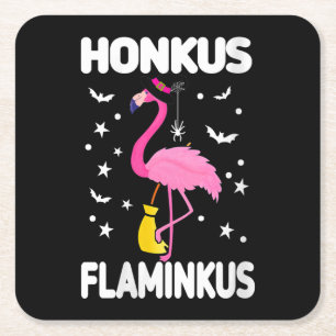 Porta-copo De Papel Quadrado Mulheres Honkus Flaminkus Funny Gift para o Dia da