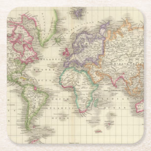 Porta-copo De Papel Quadrado Mundo 9