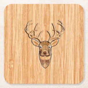 Porta-copo De Papel Quadrado Na moda Dedo Cabeça Leve Impressão de Grãos de Mad