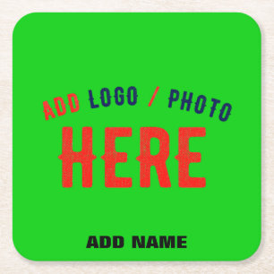 PORTA-COPO DE PAPEL QUADRADO NA MODA MODERNO PERSONALIZADO VERDE LIMÃO VERIFICA