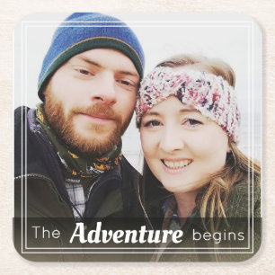 Porta-copo De Papel Quadrado Na moda Personalizar Recepção de casamento de Foto