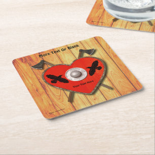 Porta-copo De Papel Quadrado Namorados de Viking - Raven