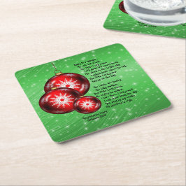 Porta-copo De Papel Quadrado Natal Carol Lira De Um Armário