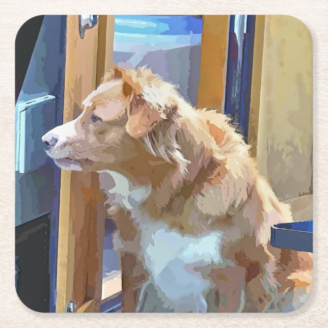 PORTA-COPO DE PAPEL QUADRADO NAVIOS (Frente)