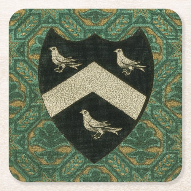Porta-copo De Papel Quadrado Noble Crest II (Frente)