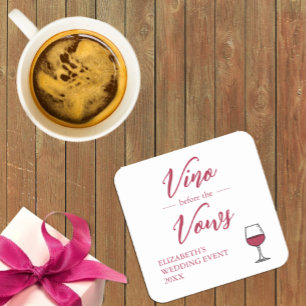 Porta-copo De Papel Quadrado Noiva Antes dos Votos Chá de Noiva/Despedida de So