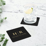 Porta-copo De Papel Quadrado Noiva personalizada e noiva personalizada moderna<br><div class="desc">Apresentando nossa Porta copos de papel personalizado moderno Monograma e noiva personalizada e esquadrão de noivos — uma combinação perfeita de elegância e simplicidade para seu dia especial. Apresentando um design de monograma sofisticado e clássico, essas portas copos exibem as iniciais da noiva e do noivo, criando um eterno e...</div>