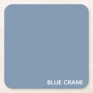 Porta-copo De Papel Quadrado Nome azul da grua azul