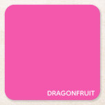 Porta-copo De Papel Quadrado Nome cor-de-rosa dos frutos de baga<br><div class="desc">Nome cor-de-rosa dos frutos de baga</div>