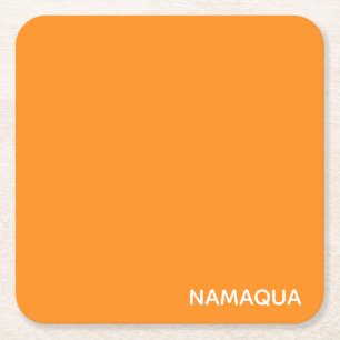 Porta-copo De Papel Quadrado Nome da cor laranja Namaqua