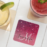 Porta-copo De Papel Quadrado Nome das Sparkles Vermelhos e Rosa Modernos<br><div class="desc">Apresentando nosso produto sensacional: moderno Red & Pink Glitter Sparkles! Adicione um toque de glamour e pizzazz à sua vida com esses brilhos brilhantes mesmeriserantes, projetados para cativar e encanar todos os que os olham. Quer você queira adorar seus pertences pessoais, criar artesanatos espantosos, ou adicionar um toque de brilho...</div>