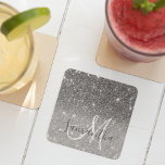 Porta-copo De Papel Quadrado Nome Personalizado da Glitter da Cinza Moderna<br><div class="desc">Apresentando o requintado brilho de Cinza moderna com o produto de Nome Personalizado, uma combinação impressionante de design contemporâneo e elegância personalizada. Esse produto apresenta um cenário cativante em uma moderna sombra de cinzas, exuando sofisticação e estilo. A cor moderada, porém chica, define o palco para o brilho mesmerizante do...</div>