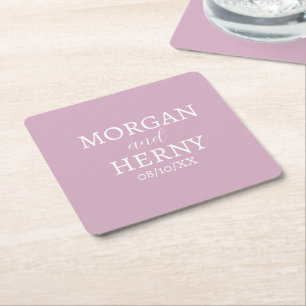 PORTA-COPO DE PAPEL QUADRADO NOME PERSONALIZADO ESTILOSO MODERNO VINHO ROSÉ NOI