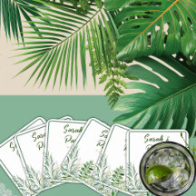Nomes de casamento Sage Folhas de Folhagem Verde