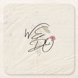 Porta-copo De Papel Quadrado NÓS Aperfeiçoamos Flores Shabby Garden Chic Progra