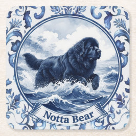 Porta-copo De Papel Quadrado Notta Bear Delft Azul Terra Nova