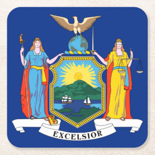 Porta-copo De Papel Quadrado Nova York: O Estado Imperial, Bandeira da Grande M