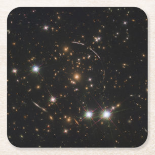 Porta-copo De Papel Quadrado O Arco Sunburst Em Um Cluster De Galáxias Maciço