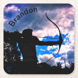 Porta-copo De Papel Quadrado O arqueiro