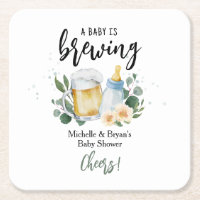 O Bebê Está Fazendo Cerveja Chás de Bebê Parabéns