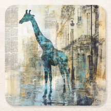 O Blue Giraffe em Paris Coaster