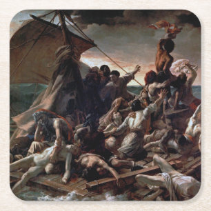 Porta-copo De Papel Quadrado O bote da Medusa, Theodore Gericault