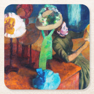 Porta-copo De Papel Quadrado O Compro Millinery, Edgar Degas