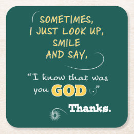 Porta-copo De Papel Quadrado O cristão dos presentes da porta copos da bebida