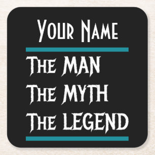 Porta-copo De Papel Quadrado O Homem O Mito A Lenda Personaliza