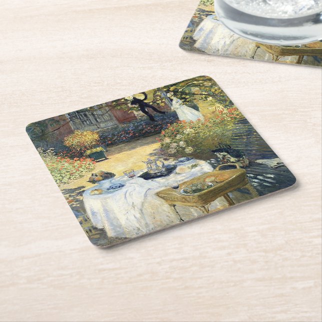 Porta-copo De Papel Quadrado O Luncheon Claude Monet (Inclinado)