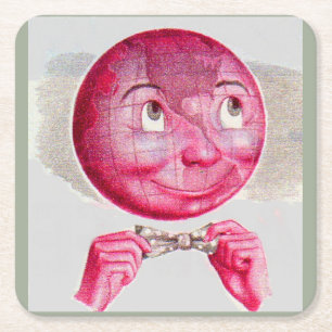 Porta-copo De Papel Quadrado O mundo em sua mente