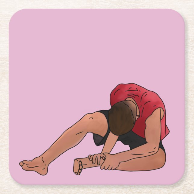 Porta-copo De Papel Quadrado O próximo passo do tornozelo do Daniel (Frente)