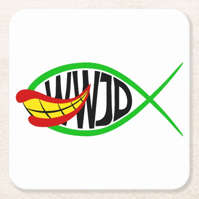 Porta-copo De Papel Quadrado O Que O Joker Faria? (Frente)