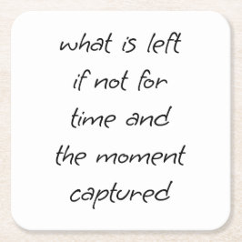 Porta-copo De Papel Quadrado O que resta de Porta copos de papel