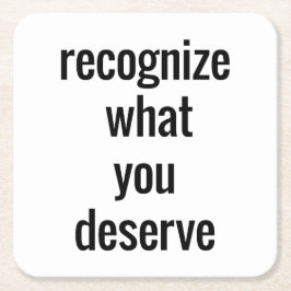 Porta-copo De Papel Quadrado O Que Você Merece