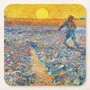 Porta-copo De Papel Quadrado O Sower, Van Gogh