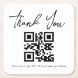 Porta-copo De Papel Quadrado obrigado moderno minimalista para você negociar có<br><div class="desc">obrigado minimalista moderno para você fazer a Porta copos de código qr</div>