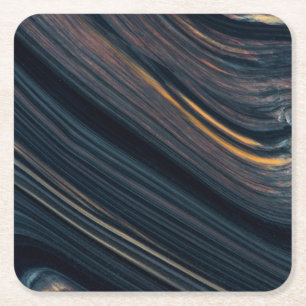 Porta-copo De Papel Quadrado Obsidiana Mahogany Goldsheen