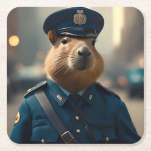 Porta-copo De Papel Quadrado Oficial Capybara: Mantendo a Paz,