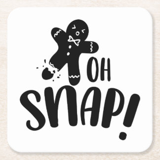 Porta-copo De Papel Quadrado Oh Snap Holiday